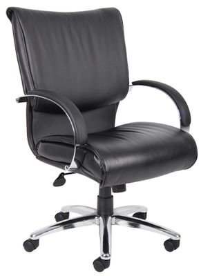 Boss Executive Chair in Leatherplus Black - B9706C