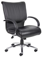 Boss Executive Chair in Leatherplus Black - B9706C