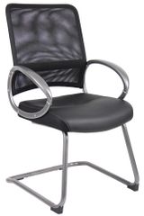 Boss Mesh Back Guest Chair in Black - B6409