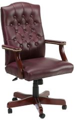 Boss Traditional Executive Swivel Chair in Burgundy - B915-BY