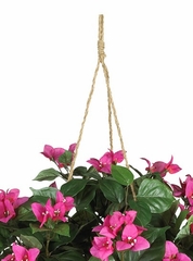 Bougainvillea Hanging Basket Silk Plant in Beauty - Nearly Natural - 6608