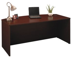 Bow Front Desk - Series C Mahogany Collection - Bush Office Furniture - WC36746