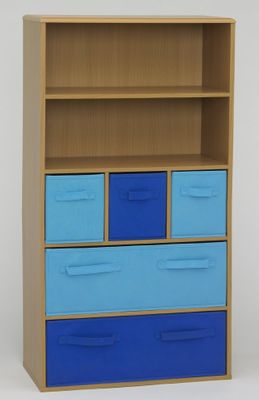 Boy's Storage Bookcase in Beech - 4D Concepts - 12355