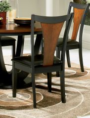 Boyer Dining Chair (Set of 2) in Black / Cherry - Coaster - 102092-SET