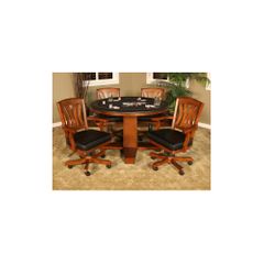 Bradbury 5pc Game Set in Suede - American Hertiage - AH-100712SD-1