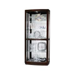 Bradington Curio Cabinet in Black Coffee - Howard Miller