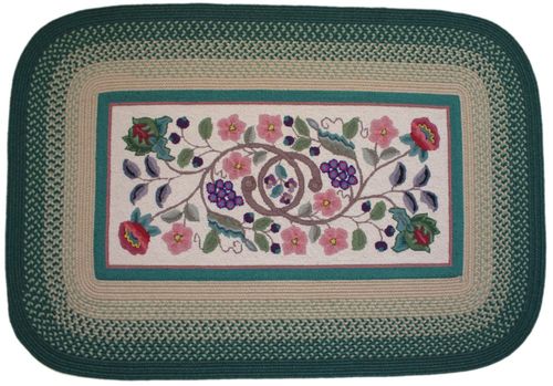 Braided Hook Collection 4'x6' Evergreen - Rhody Rug - SYIB-20246EV