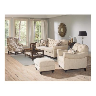 Brooke 4 Piece Upholstered Living Room Set - Largo - LARGO-WG-F1291-SET