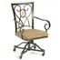 Brookside Oval Caster Chairs (Set of 2) in Brown Powder Coat - Hillsdale Furniture - 4815-804