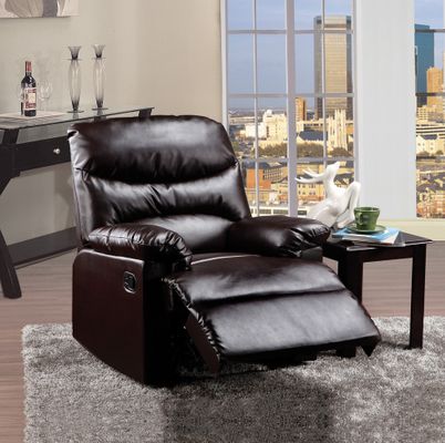 Brown Bonded Leather Recliner - Arcadia - 59015