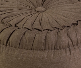 Brunel Hand Stitched Radius Pouffe - IMAX - 42109