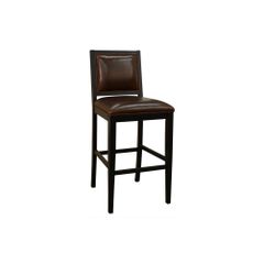 Bryant Leather Bar Stool in Antique Black - Set of 2 - American Hertiage - AH-124766AB-L32