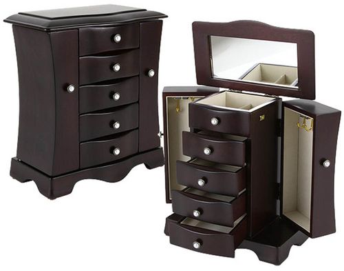 Buena Vista Jewelry Box - Warm Mahogany - JBQ-CL556