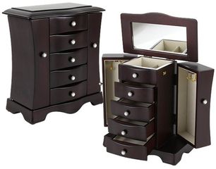 Buena Vista Jewelry Box - Warm Mahogany - JBQ-CL556