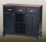 Buffet - Black Buffet with Cherry Wood Top - Home Styles - 5100-0042
