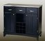 Buffet - Black Buffet with Stainless Top - Home Styles - 5100-0043