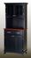 Buffet - Black Buffet with Two Door Hutch and Cherry Wood Top - Home Styles - 5001-0042-42
