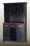 Buffet - Black Buffet with Two Door Hutch and Cottage Oak Wood Top - Home Styles - 5100-0046-42