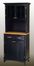 Buffet - Black Buffet with Two Door Hutch and Natural Wood Top - Home Styles - 5001-0041-42