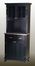 Buffet - Black Buffet with Two Door Hutch and Stainless Top - Home Styles - 5001-0043-42