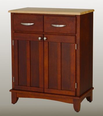 Buffet - Cherry Buffet with Natural Wood Top - Home Styles - 5001-0071