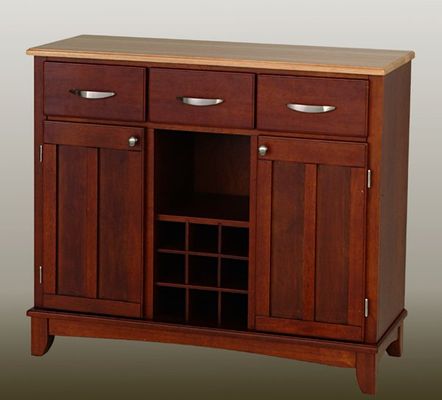Buffet - Cherry Buffet with Natural Wood Top - Home Styles - 5100-0071