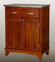 Buffet - Cottage Oak Buffet with Stainless Top - Home Styles - 5001-0063