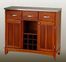 Buffet - Cottage Oak Buffet with Stainless Top - Home Styles - 5100-0063