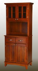 Buffet - Cottage OakBuffet with Two Door Hutch and Cottage Oak Wood Top - Home Styles - 5001-0066-62