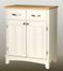 Buffet - White Buffet with Natural Wood Top - Home Styles - 5001-0021