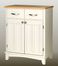 Buffet - White Buffet with Natural Wood Top - Home Styles - 5001-0021