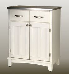 Buffet - White Buffet with Stainless Top - Home Styles - 5001-0023