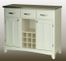 Buffet - White Buffet with Stainless Top - Home Styles - 5100-0023