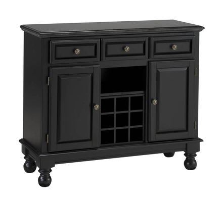 Buffet with Black Granite Top in Black - Home Styles - 5300-0044