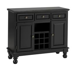 Buffet with Black Granite Top in Black - Home Styles - 5300-0044