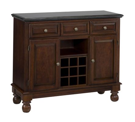 Buffet with Black Granite Top in Cherry - Home Styles - 5300-0074