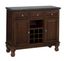 Buffet with Salmon Granite Top and Two Door Hutch in Cherry - Home Styles - 5300-0075-07