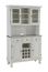 Buffet with Stainless Top and Two Door Hutch in White - Home Styles - 5300-0022-02