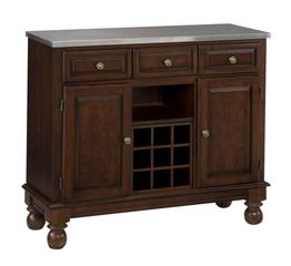 Buffet with Stainless Top in Cherry - Home Styles - 5300-0072