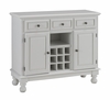 Buffet with Wood Top in White - Home Styles - 5300-0021