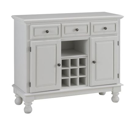 Buffet with Wood Top in White - Home Styles - 5300-0021