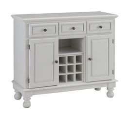 Buffet with Wood Top in White - Home Styles - 5300-0021
