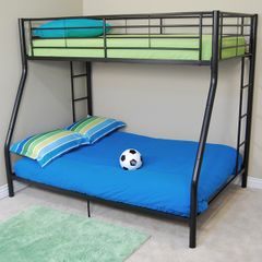 Bunk Bed - Sunset Twin / Double Size Bunk Bed in Black - BTODBL