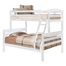 Bunk Bed - Twin / Double Size Bunk Bed in White - BWTODWH