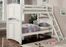 Bunk Bed - Twin / Full Size Bunk Bed in White - Coaster