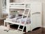 Bunk Bed - Twin / Full Size Bunk Bed in White - Coaster
