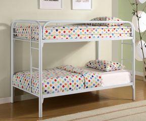 Bunk Bed - Twin / Twin Size Bunk Bed in White - Coaster - 2256W