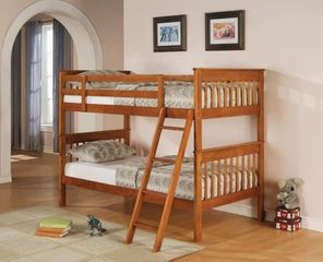 Bunks Twin Over Twin Bunk Bed in Distressed Pine - 460233