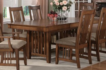 Burton Dining Table in Warm Medium Oak - Coaster - 101611
