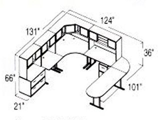 Bush Advantage Beech Design 41 - Plan For 11' by 11' Work Station